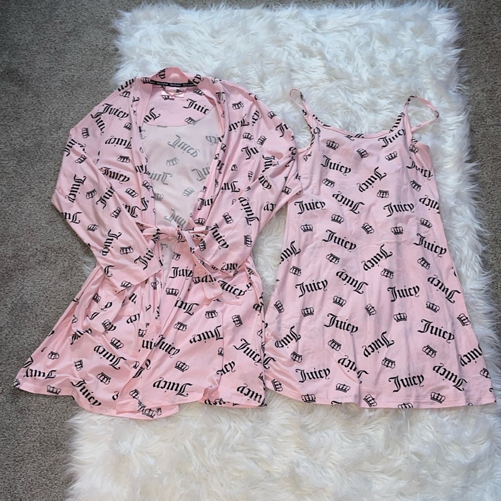 Juicy Couture Nightgown and Robe Set